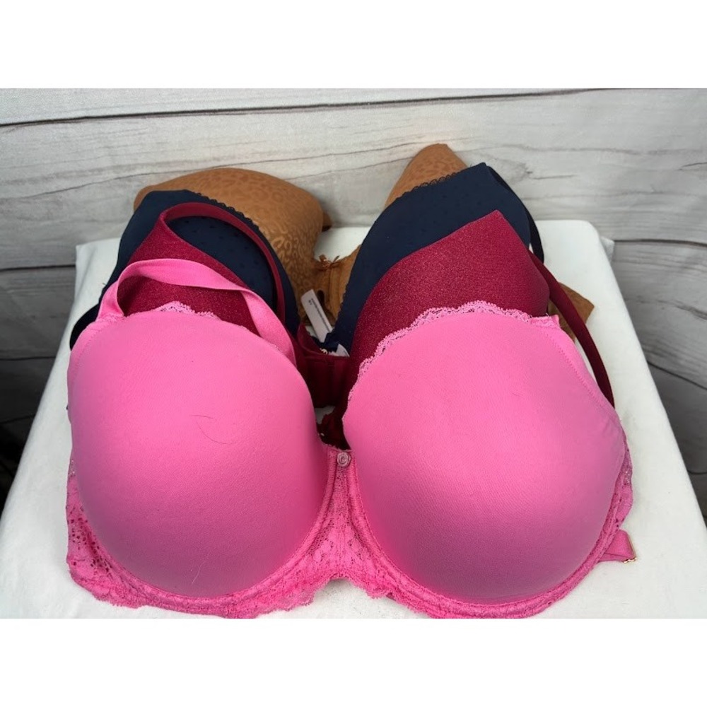 Victoria's Secret Bra Lot of 4 Dream Angels Body by Victoria Pink Blue Tan 38DD